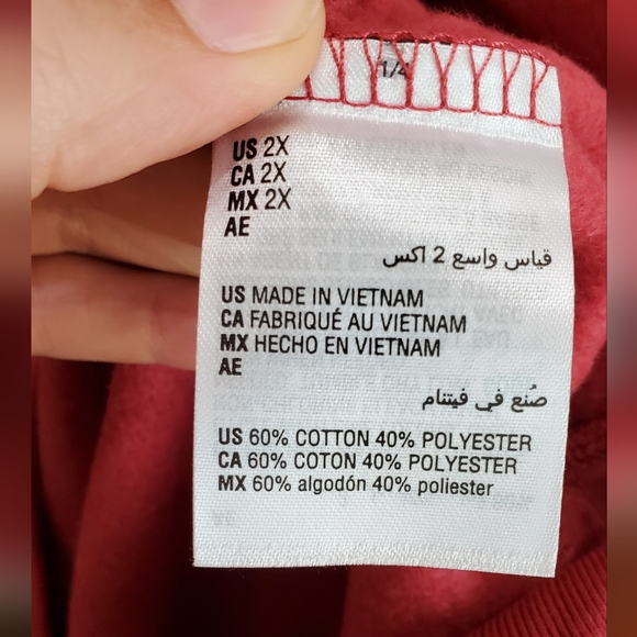 IDEOLOGY ROSETTA RED HOODIE SWEATSHIRT NWT 2X - Picture 4 of 7